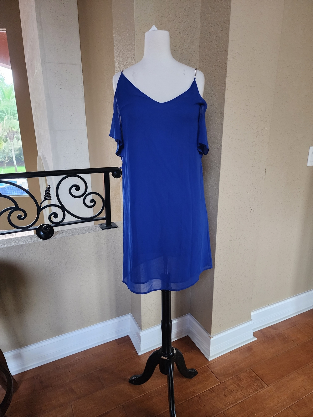 MICHAEL Michael Kors Royal Blue Dress Fabric Close-Up